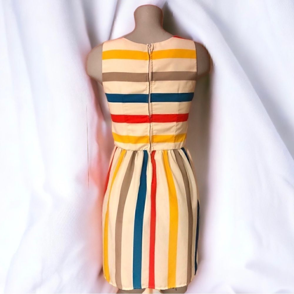 American Rag Multicolor Sleeveless Stripe Sundress - Picture 3 of 10